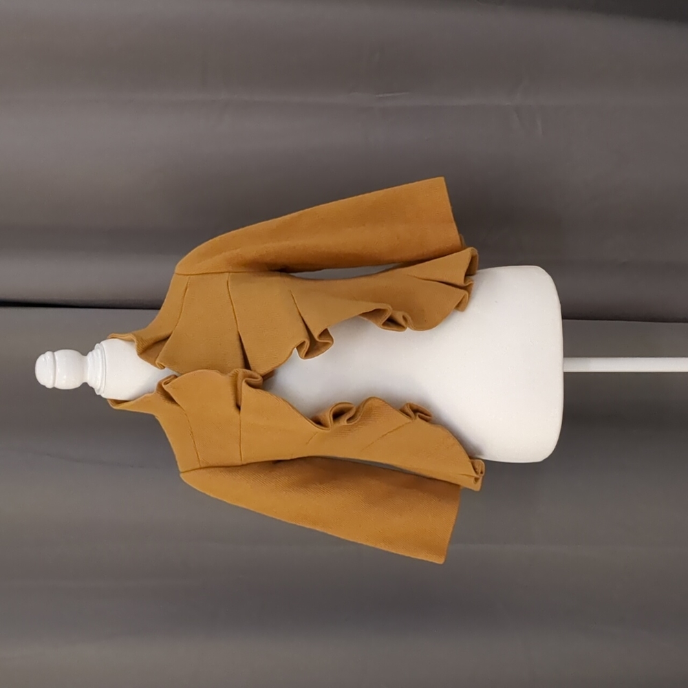 Tabitha wool blend shawl collar mustard yellow jacket in size 0 - Anthropologie